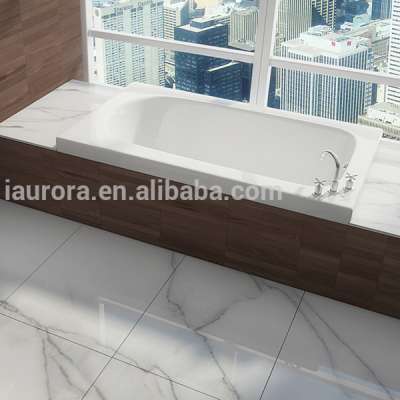 CE approved acrylic simple drop-in bathtub